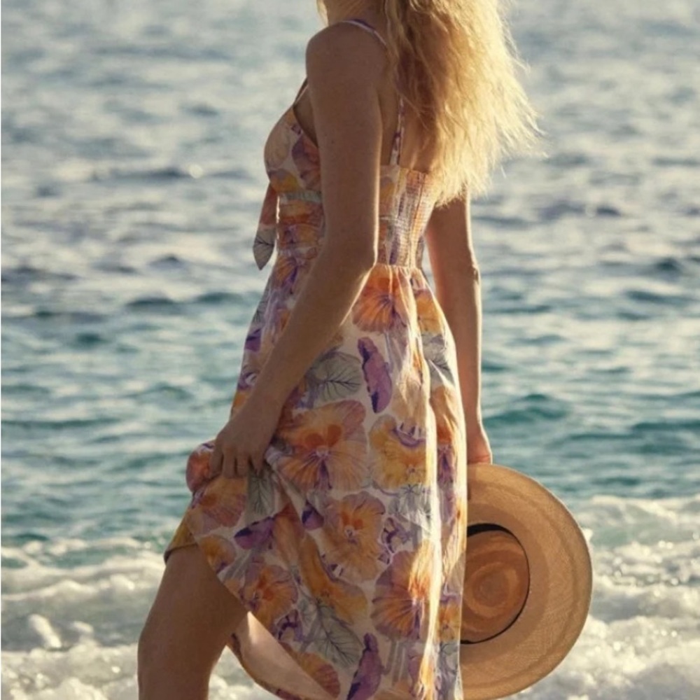 Cecilia Pettersson Tie-Front Midi Dress